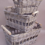 Rectangular Basket sets of 3