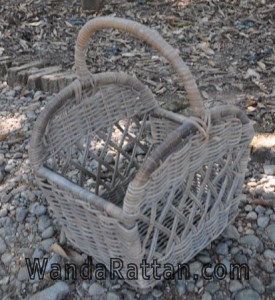 Wicker basket for occasional purposes