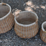 Wicker basket for kitchen, 1 set contains 3 pcs